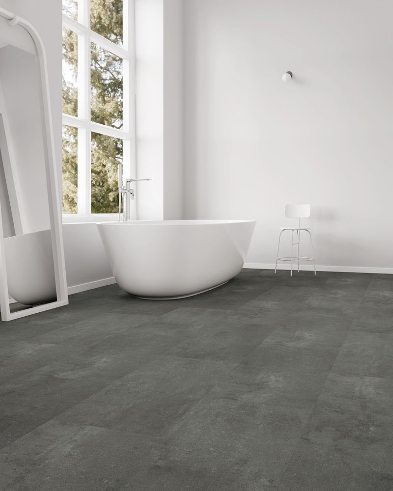 Bad: Raum mit Vinyl Vinyl Kreta, Fliese